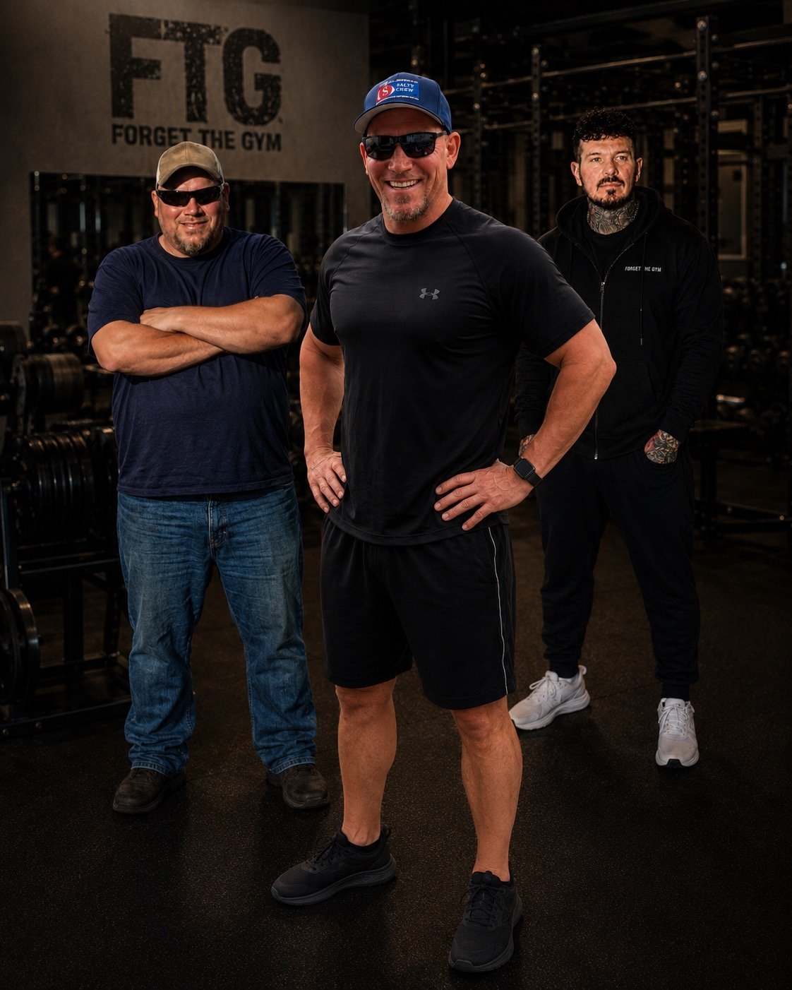 Dave Vaughan with a group of Forget The Gym clients