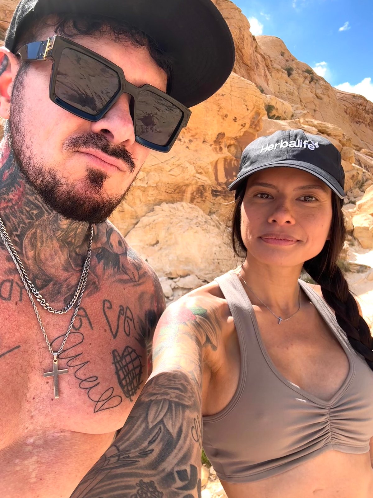 Dave coaching a client outdoors at Red Rock, Las Vegas